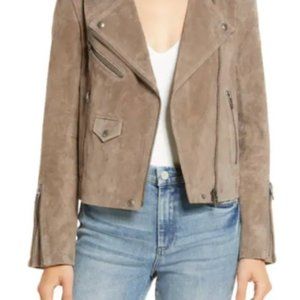Blank NYC Vital Signs Suede Moto Jacket NWOT Size M